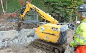 Remote Controlled Demolition on a Wall