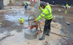 Diamond Drilling Concrete Flooring